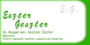 eszter geszler business card